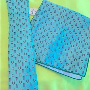 Mint Green KY Derby Tie & Pocket Square - $5 shipping